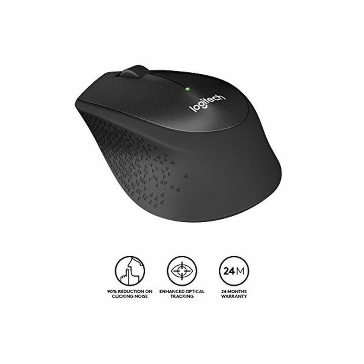 Mouse Fără Fir Optic Logitech Silent Plus M330 SILENT PLUS Negru 1000 dpi