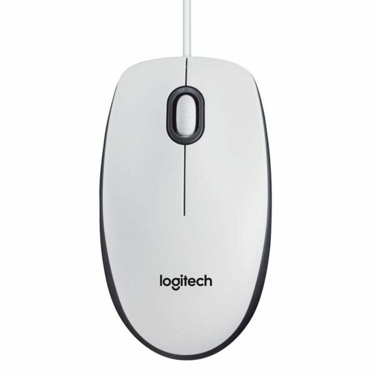 Mouse Optic Logitech B100 Alb 800 dpi (1 Unități)