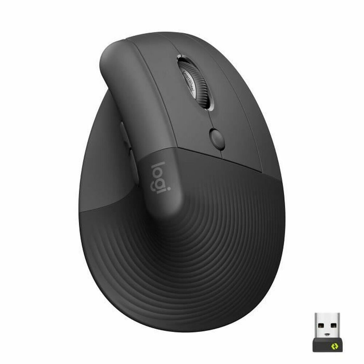 Mouse Logitech Lift Albastru Negru 4000 dpi Ergonomic
