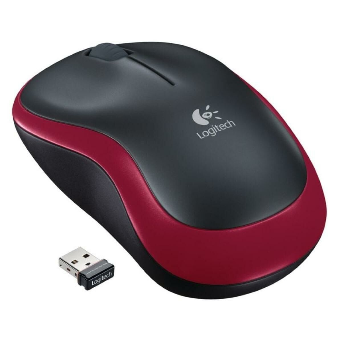 Mouse Fără Fir Optic Logitech LGT-M185R Roșu 1000 dpi