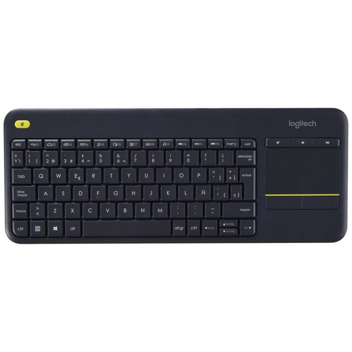 Tastatură Logitech K400 Plus Negru Qwerty Spaniolă