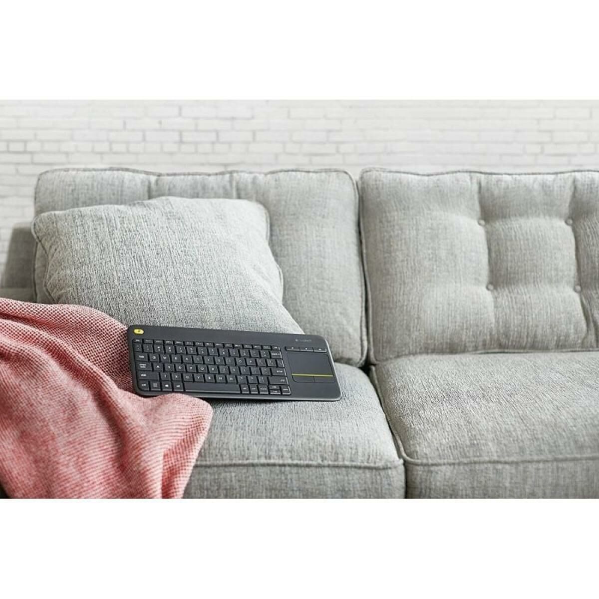 Tastatură Logitech K400 Plus Negru Qwerty Spaniolă