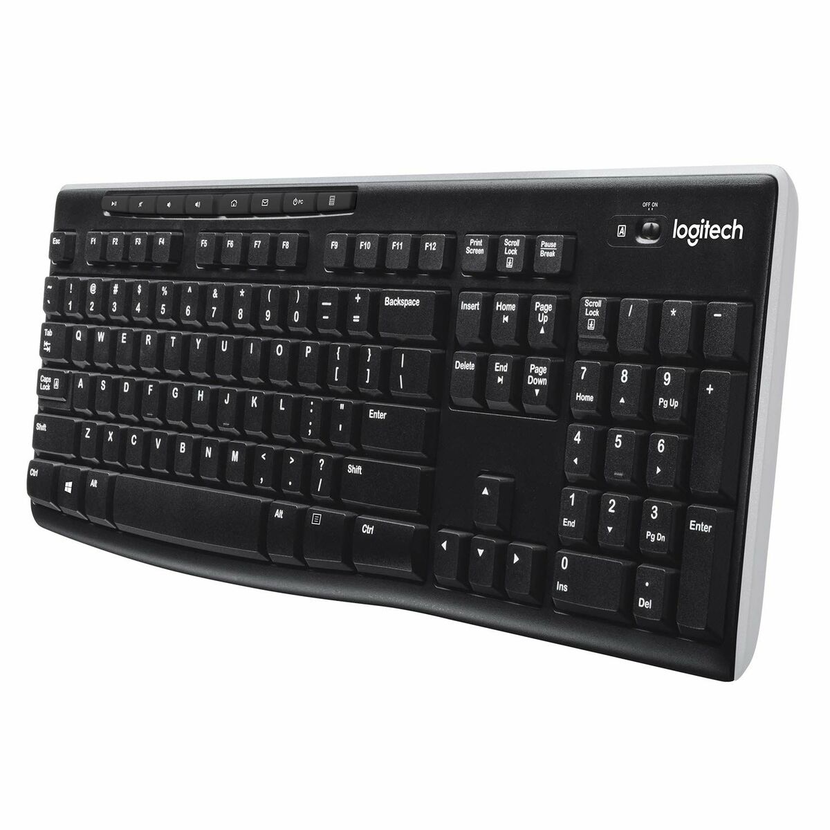 Tastatură Fără Fir Logitech K270 Negru Qwerty Spaniolă 2.4 GHz
