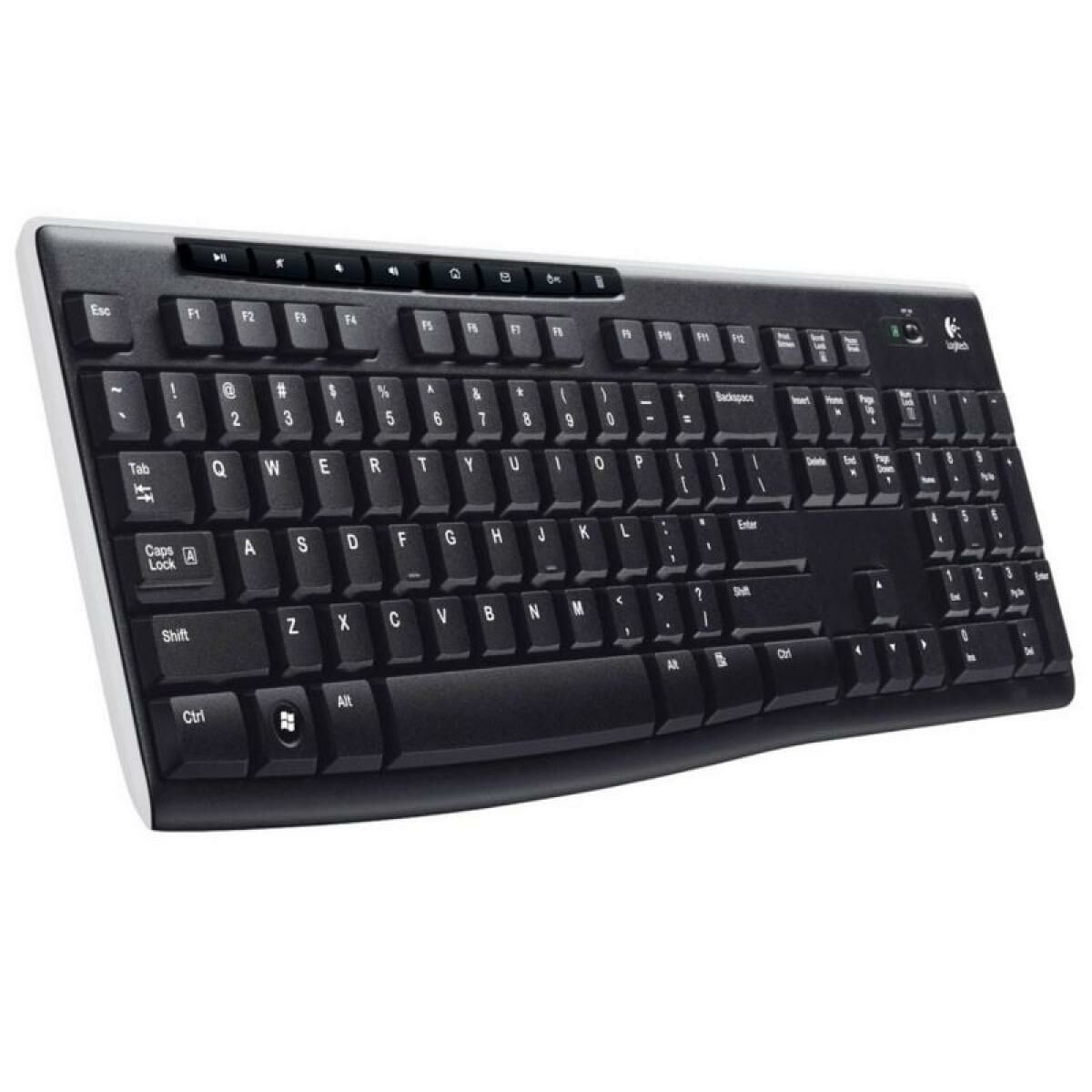 Tastatură Fără Fir Logitech K270 Negru Qwerty Spaniolă 2.4 GHz
