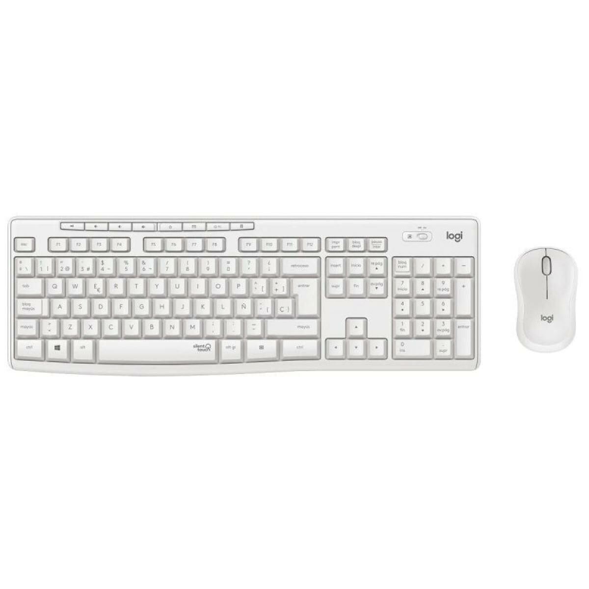Tastatură și Mouse Logitech MK295 Alb Qwerty Spaniolă