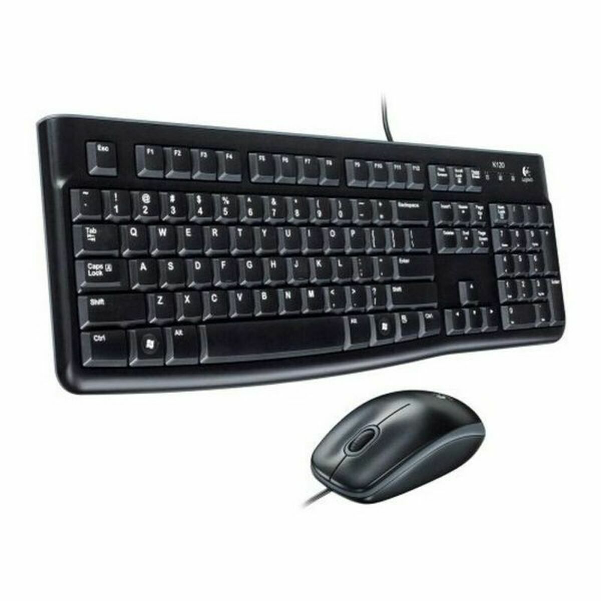 Tastatură și Mouse Optic Logitech MK120 Negru Qwerty Spaniolă