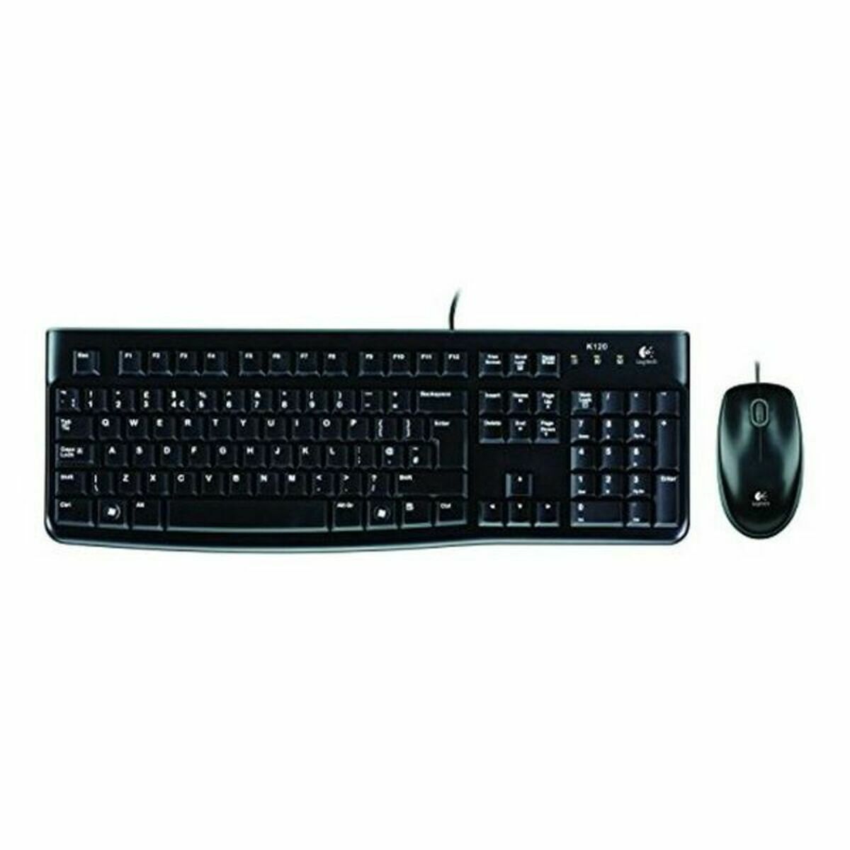 Tastatură și Mouse Optic Logitech MK120 Negru Qwerty Spaniolă