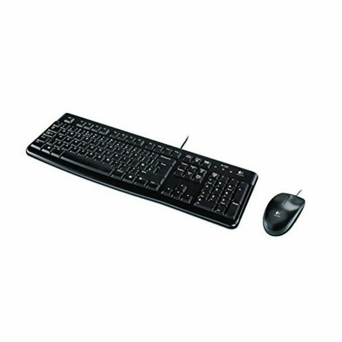 Tastatură și Mouse Optic Logitech MK120 Negru Qwerty Spaniolă