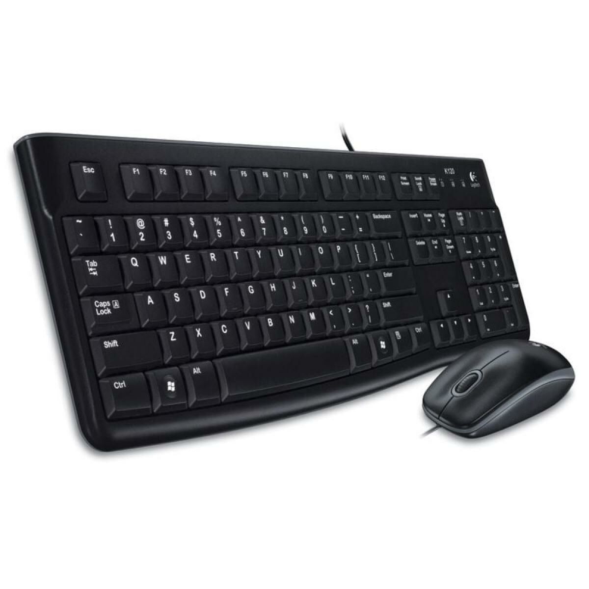Tastatură și Mouse Optic Logitech MK120 Negru Qwerty Spaniolă