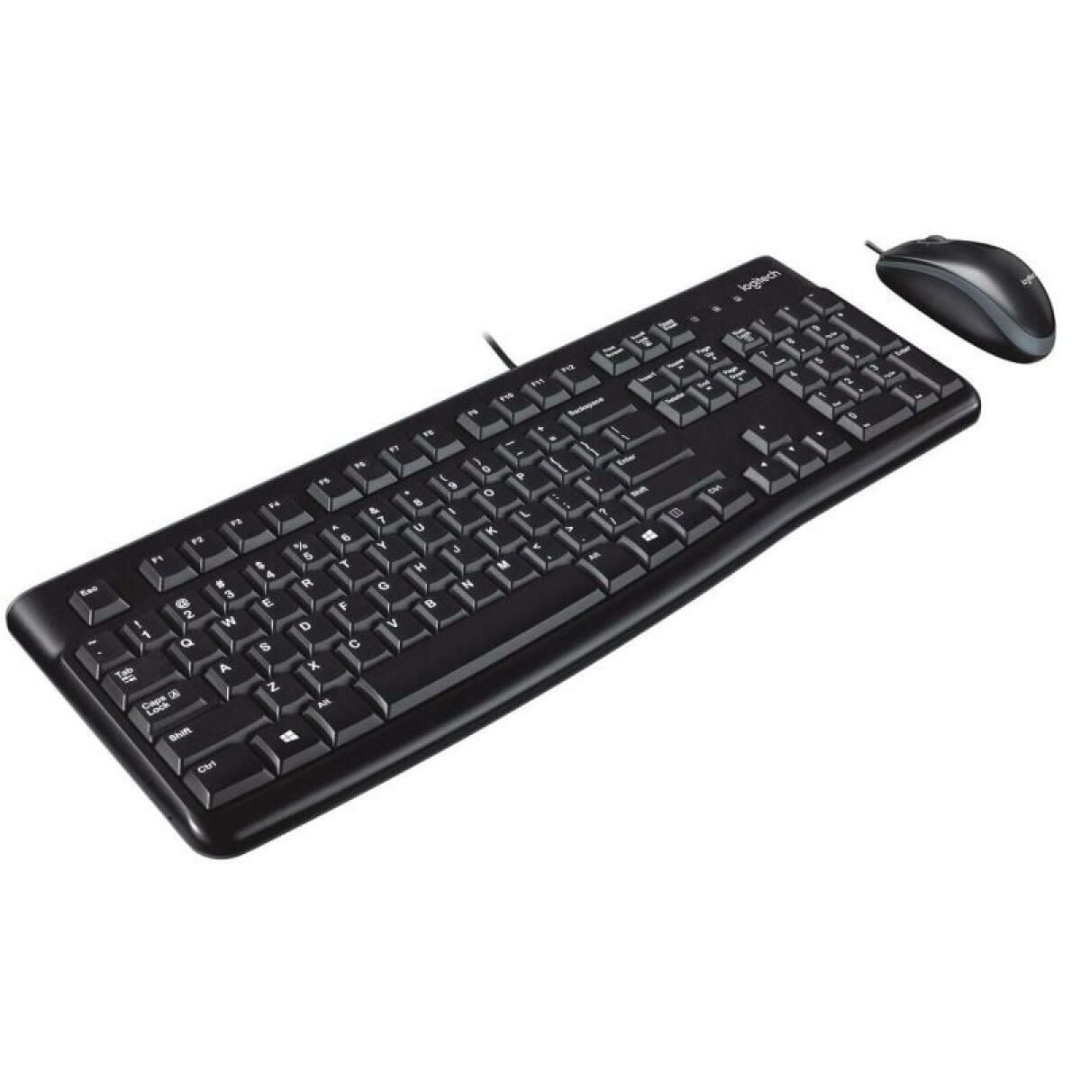 Tastatură și Mouse Optic Logitech MK120 Negru Qwerty Spaniolă