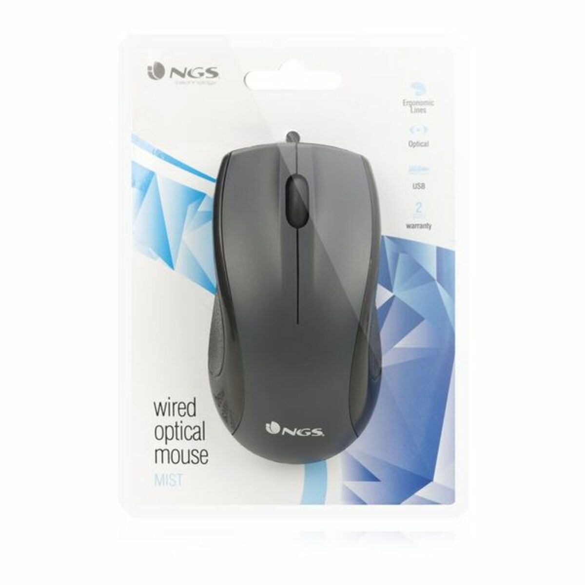 Mouse Optic NGS Black Mist Negru 800 dpi