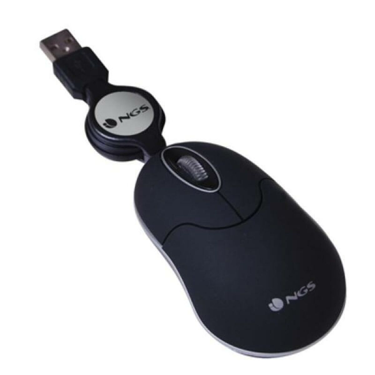 Mouse Optic Retractabil NGS SINBLACK Negru