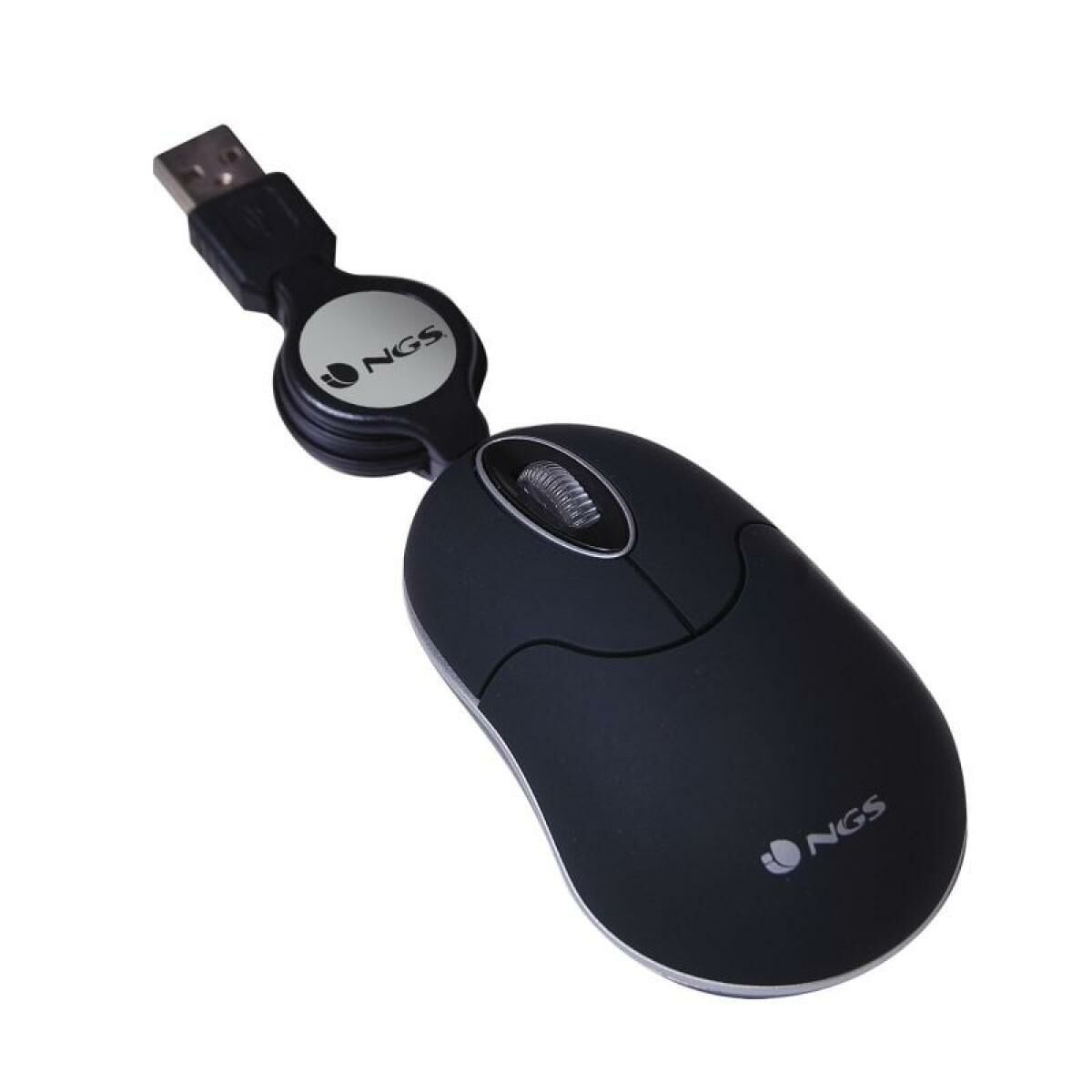 Mouse Optic Retractabil NGS SINBLACK Negru