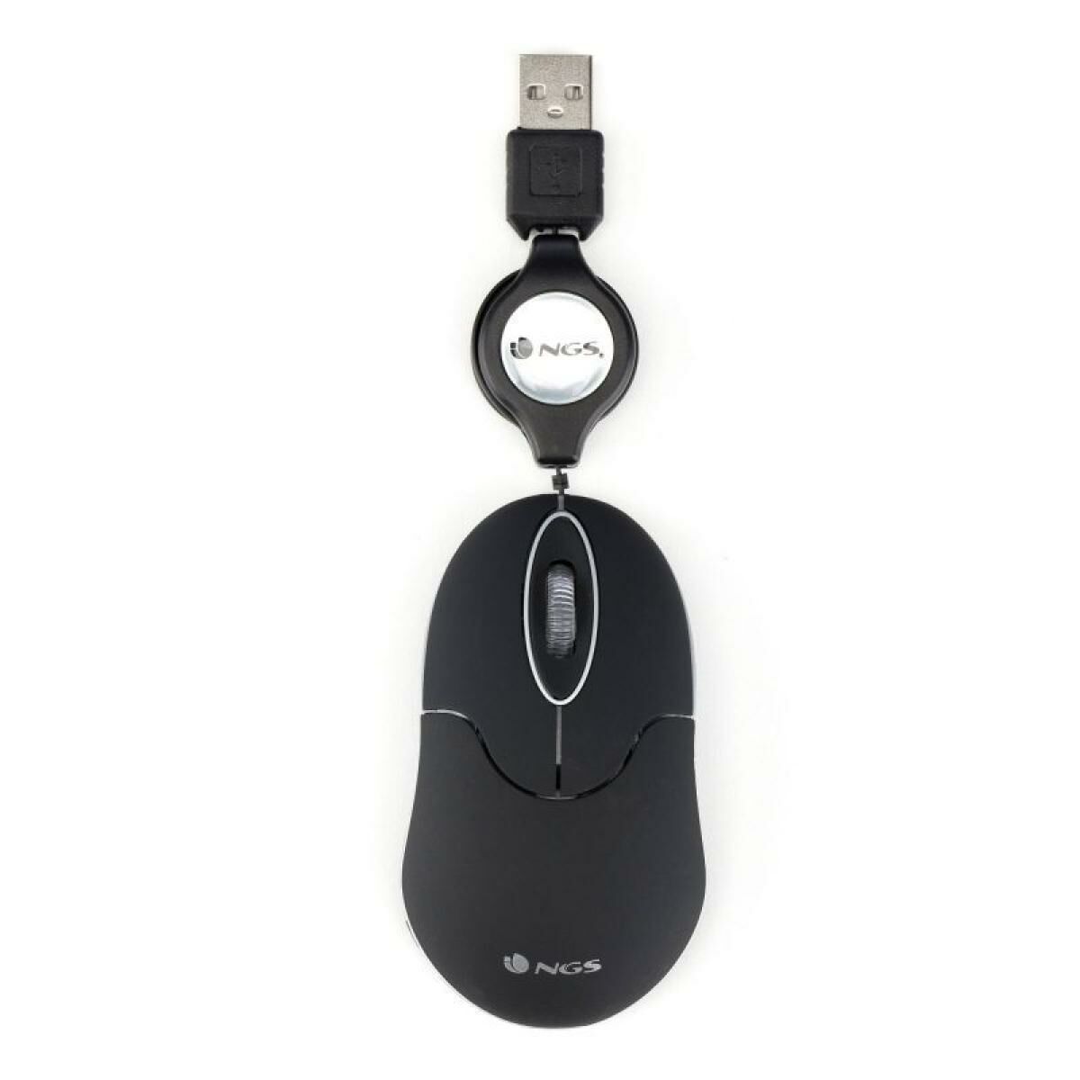 Mouse Optic Retractabil NGS SINBLACK Negru