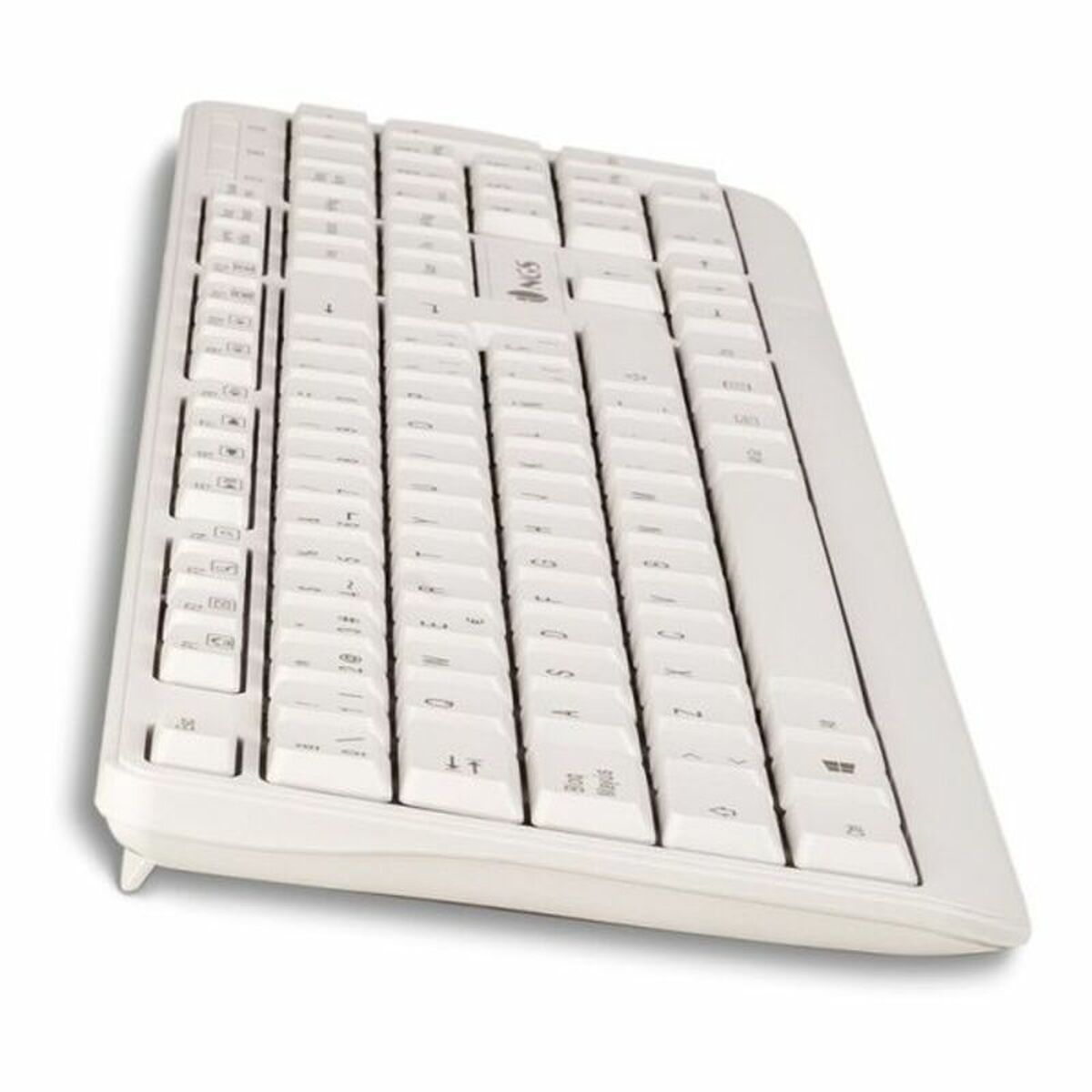 Tastatură NGS Spike Alb Negru Qwerty Spaniolă