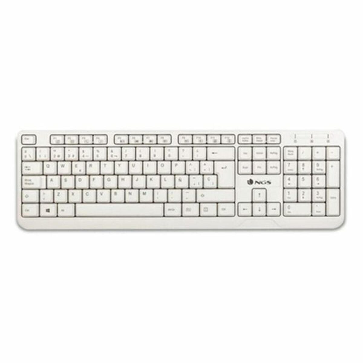 Tastatură NGS Spike Alb Negru Qwerty Spaniolă