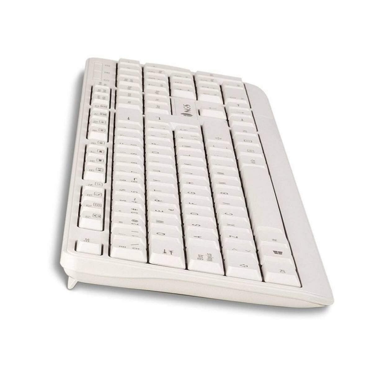 Tastatură NGS Spike Alb Negru Qwerty Spaniolă