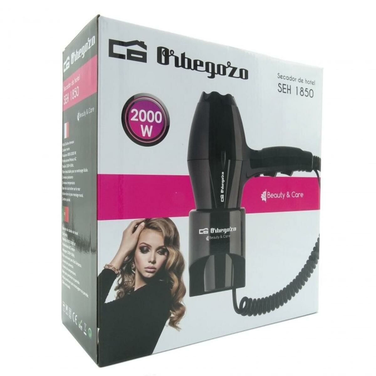 Uscător de Păr Orbegozo 16948 Negru 1800 W