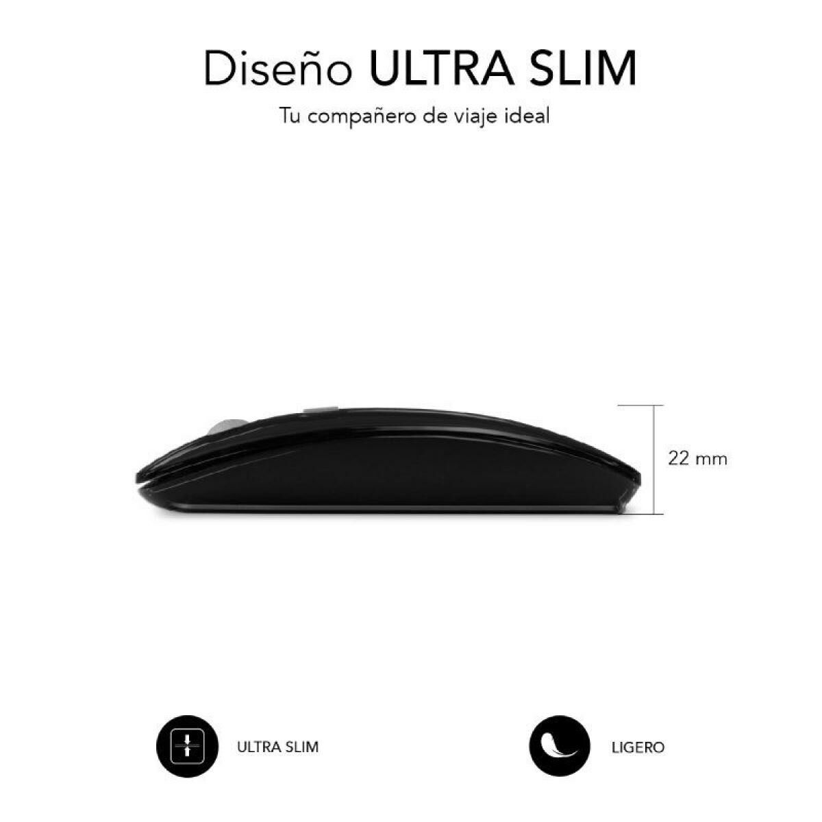 Mouse Fără Fir Subblim SUBMO-DFLAT20 Albastru 1600 dpi