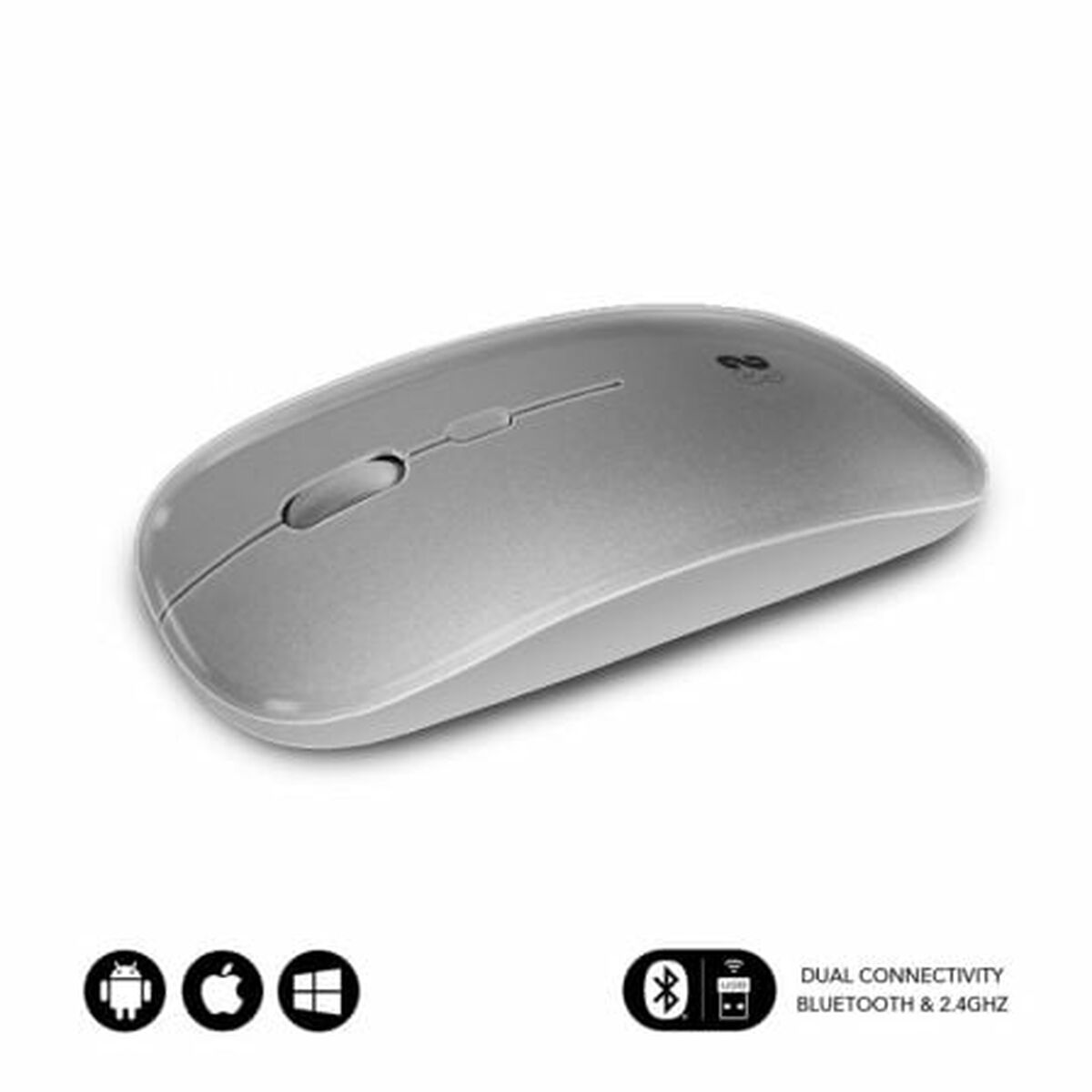 Mouse Subblim SUBMO-DFLAT22 Argintiu 1600 dpi