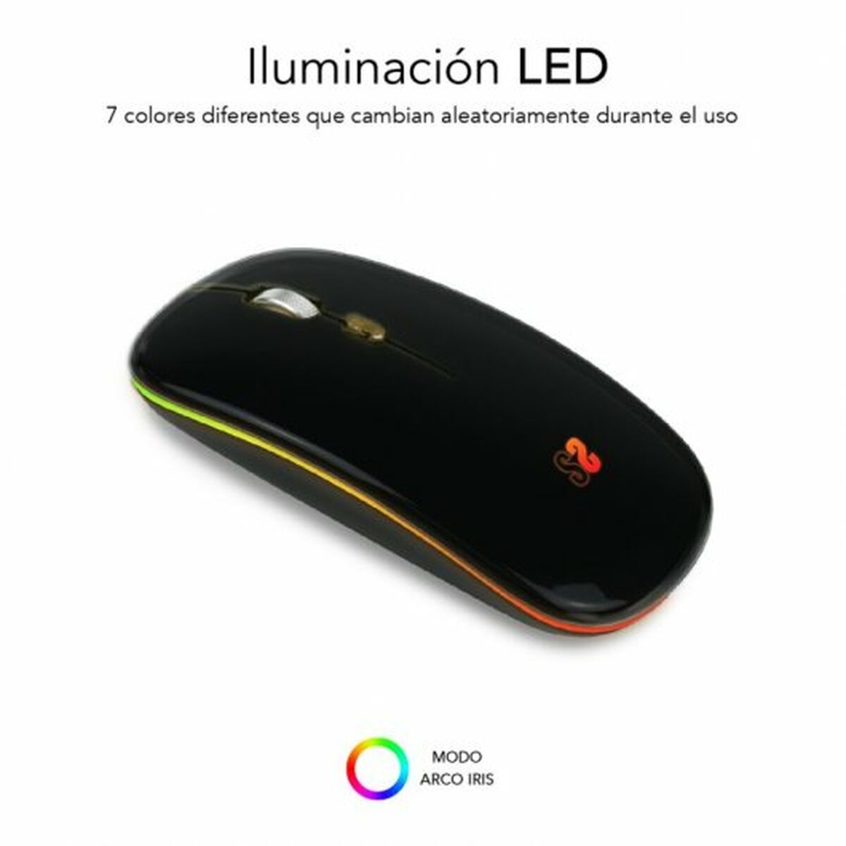 Mouse Subblim SUBMO-LDFLAT1 1600 dpi Negru
