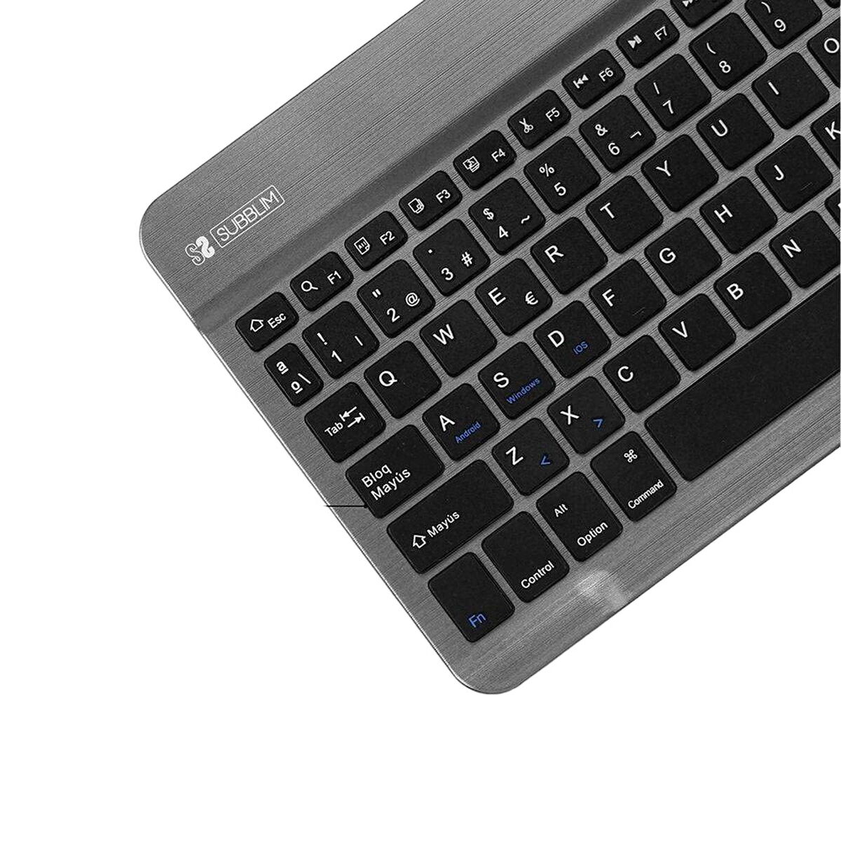Tastatură Subblim SUB-KBT-SM0002 Gri Qwerty Spaniolă