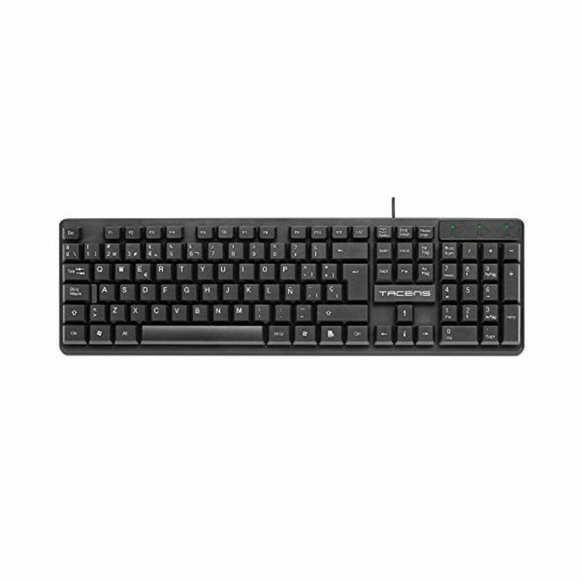 Tastatură Tacens AK0ES Negru Qwerty Spaniolă
