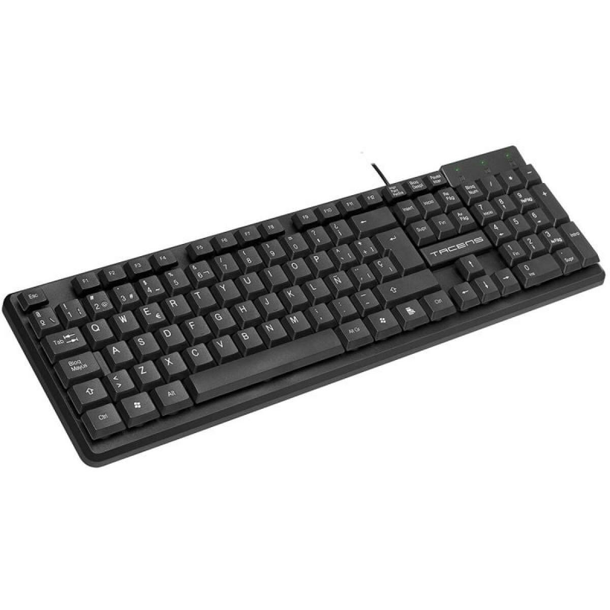 Tastatură Tacens AK0ES Negru Qwerty Spaniolă