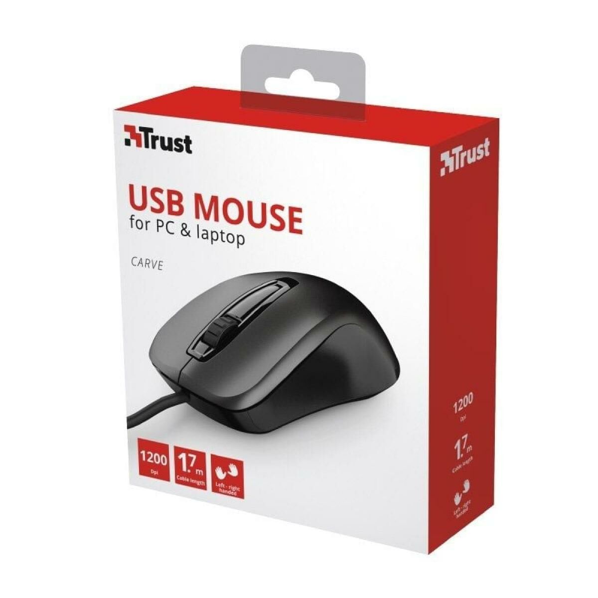 Mouse Trust 23733 Negru 1200 DPI