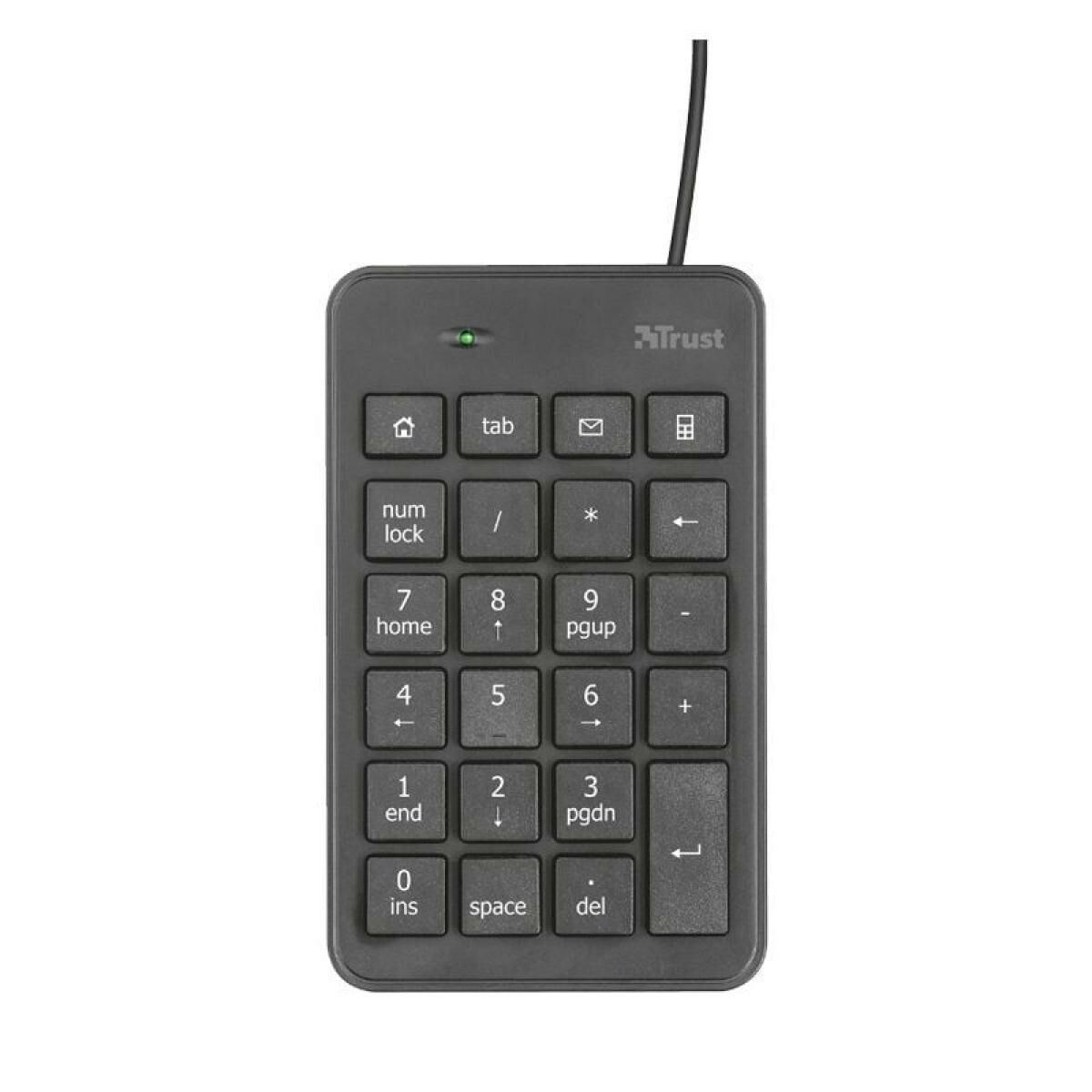 Tastatură numerică Trust 22221 Negru