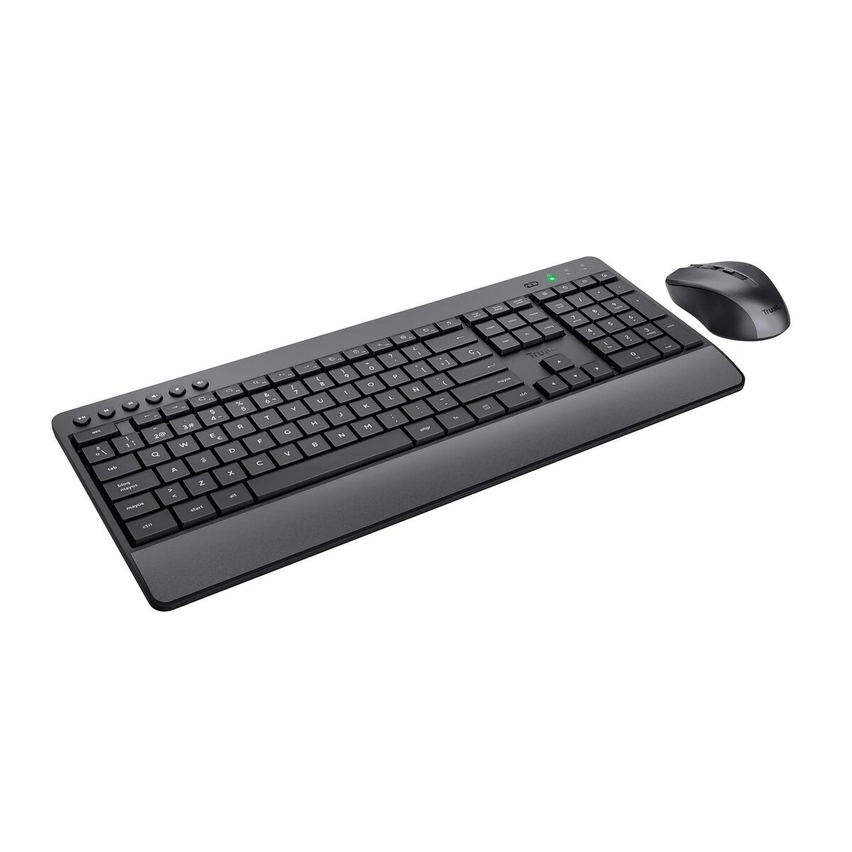 Tastatură și Mouse Trust Trezo Negru Qwerty Spaniolă