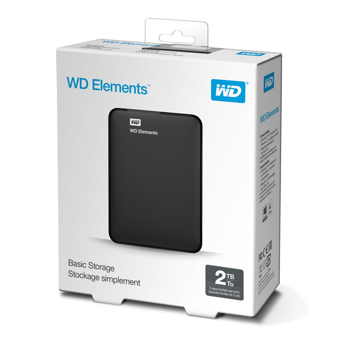 Hard disk Extern Western Digital WD Elements Portable Negru 2 TB