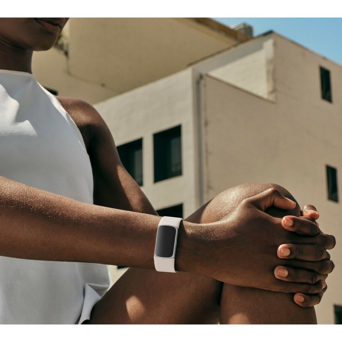 Ceas Bărbați Fitbit Charge 6 Alb