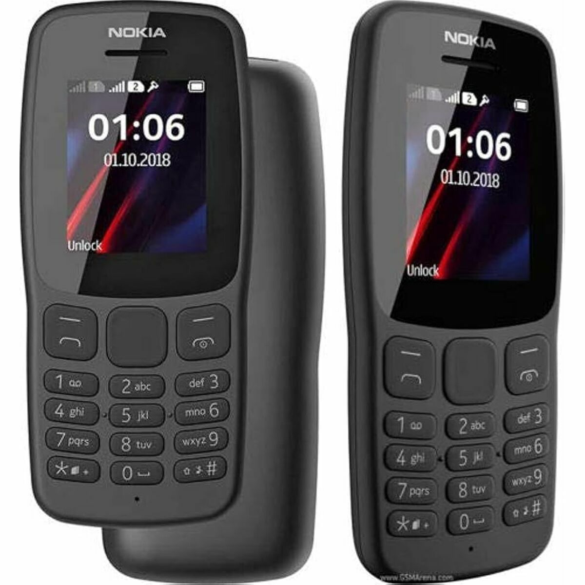 Smartphone Nokia 106 1,8" mediatek 6261d 4 MB Negru