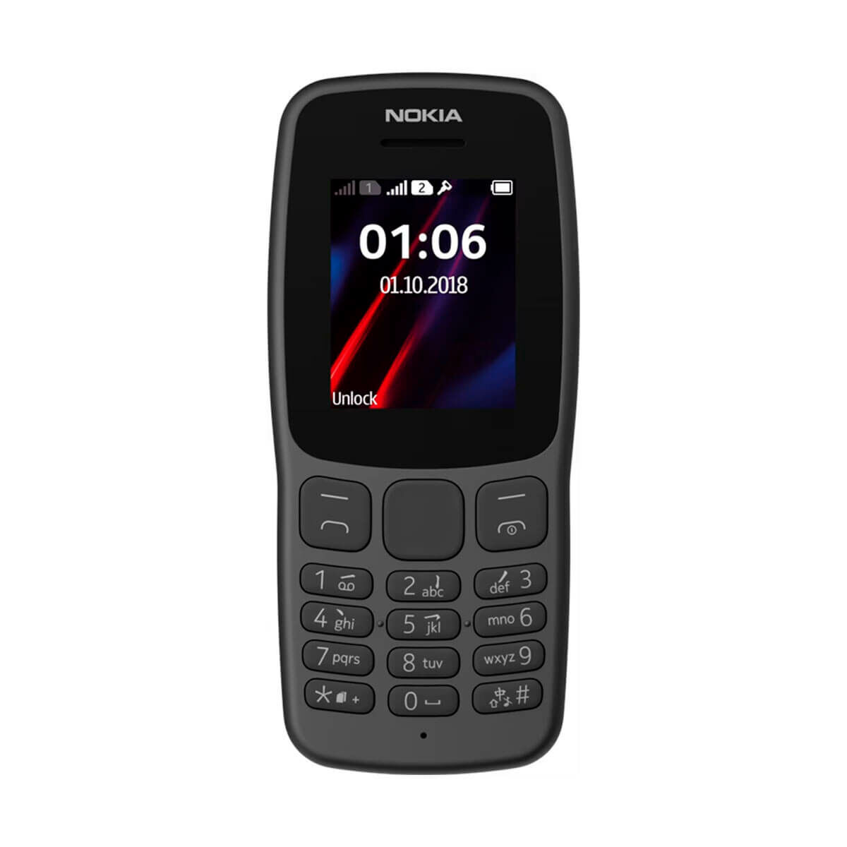 Smartphone Nokia 106 1,8" mediatek 6261d 4 MB Negru