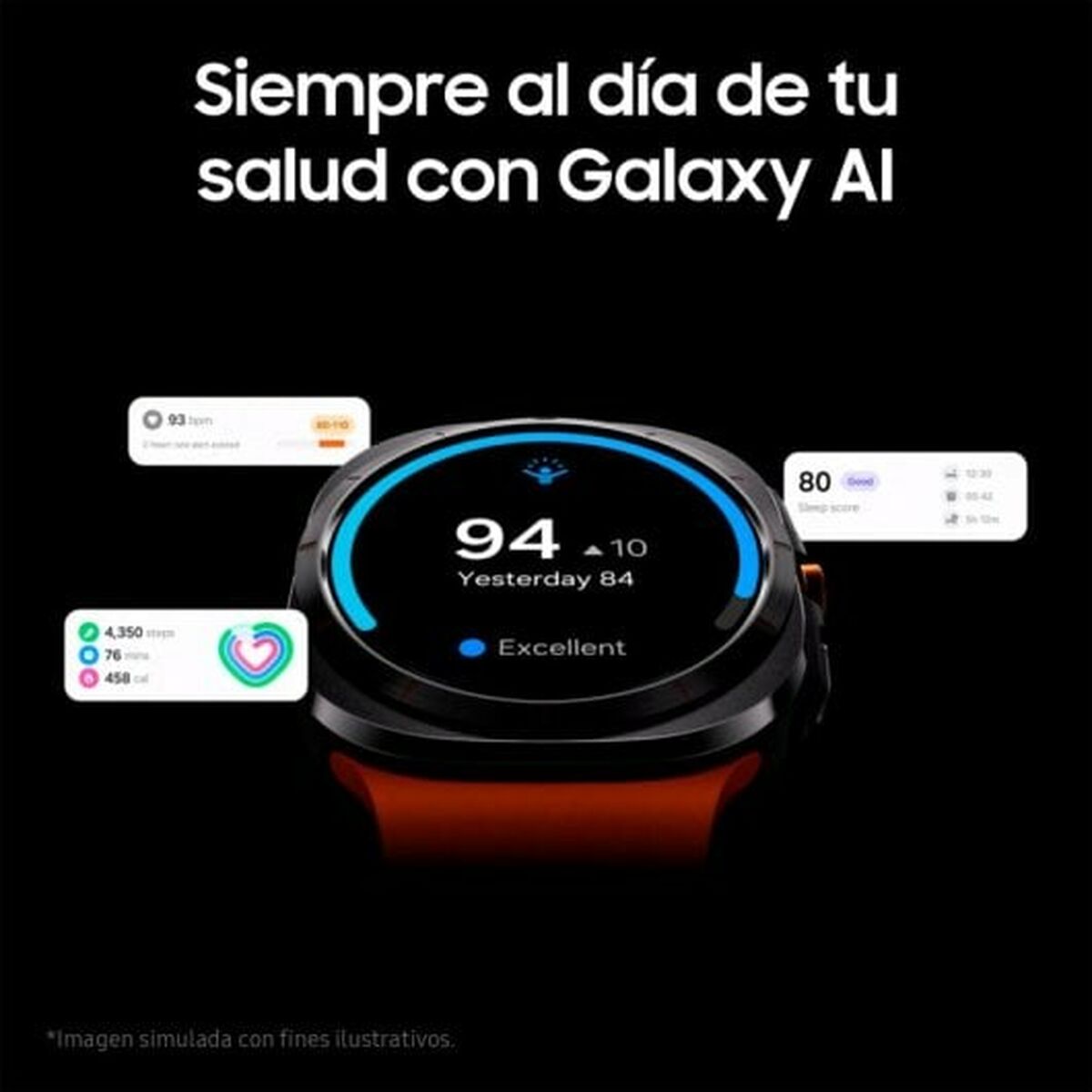 Smartwatch Samsung Galaxy Watch Ultra 4G Portocaliu 1,5"