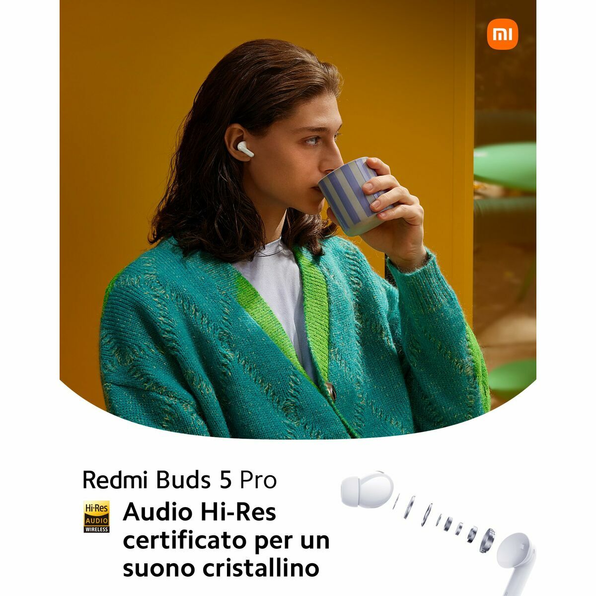 Căști Bluetooth Xiaomi Redmi Buds 5 Pro Alb