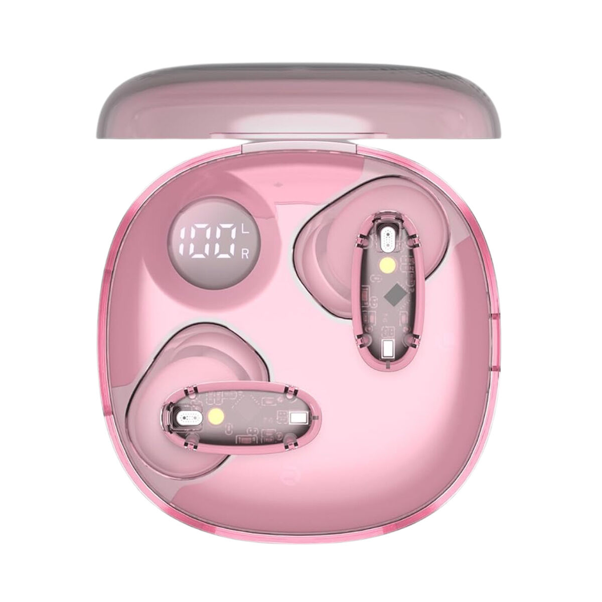 Căști fără fir cu carcasă de încărcare Mars Gaming MHIB2P Roz