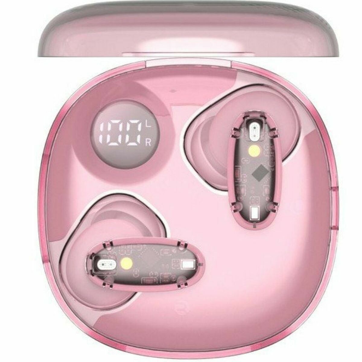 Căști fără fir cu carcasă de încărcare Mars Gaming MHIB2P Roz