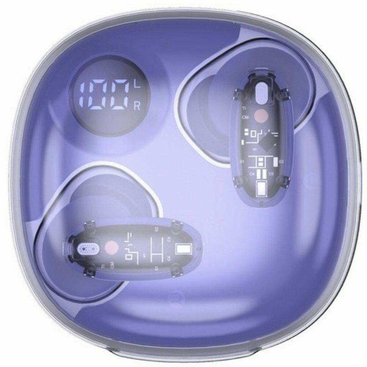 Căști fără fir cu carcasă de încărcare Mars Gaming MHIB2PP Purpuriu