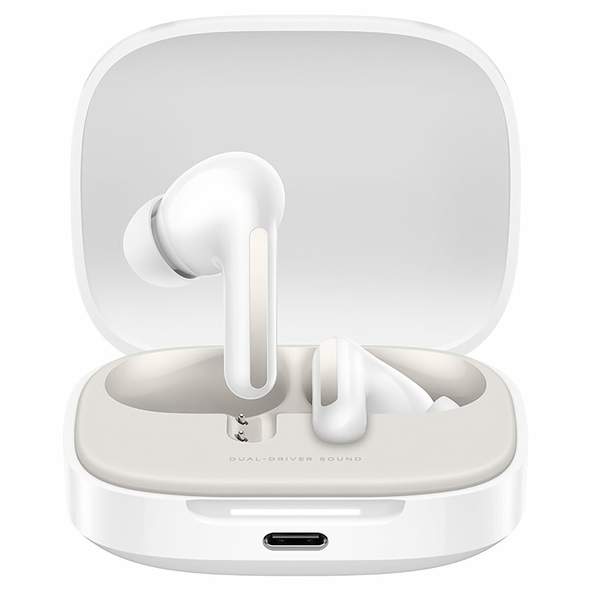 Căști fără fir cu carcasă de încărcare Xiaomi Redmi Buds 6 Alb