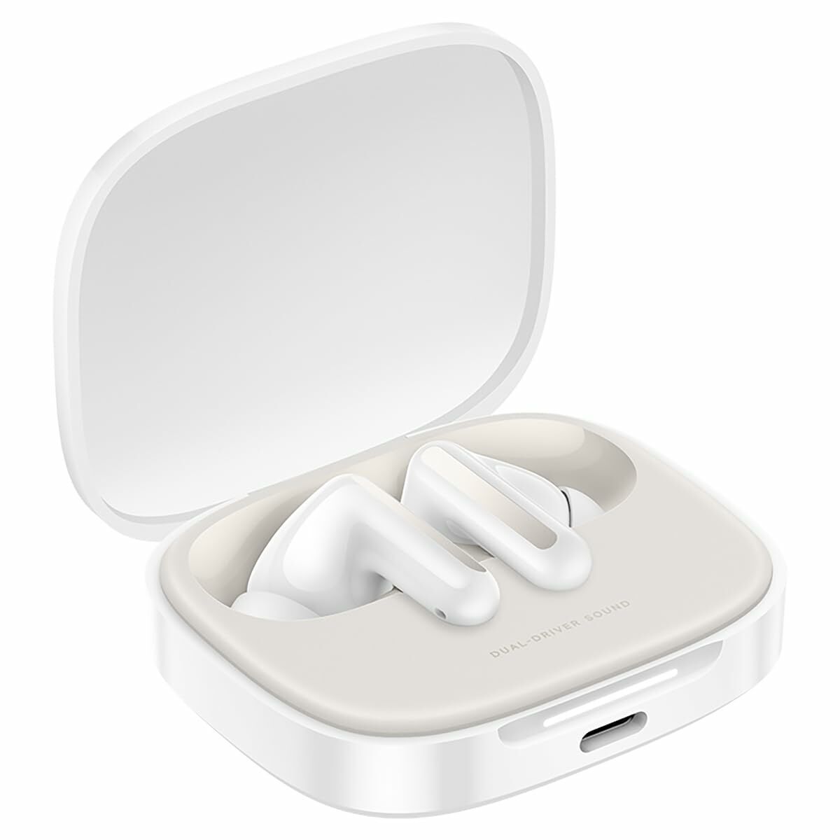 Căști fără fir cu carcasă de încărcare Xiaomi Redmi Buds 6 Alb