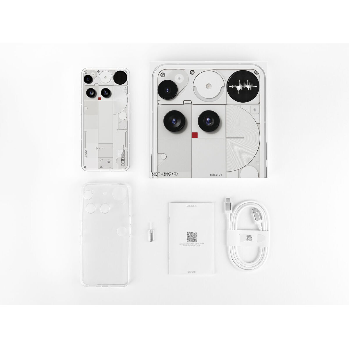 Smartphone Nothing Phone 3 5G 6,67" Octa Core 16 GB RAM 512 GB Alb