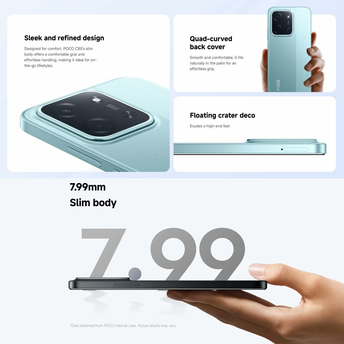 Smartphone Xiaomi POCO C85 6,9" Octa Core 8 GB RAM 256 GB Negru