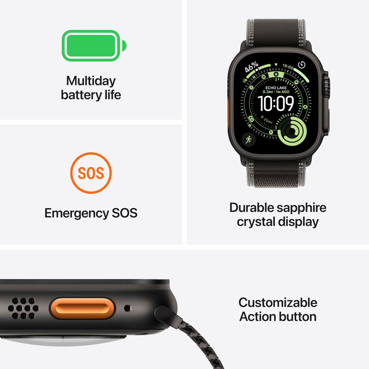 Smartwatch Apple MF0V4QF/A Negru 49 mm