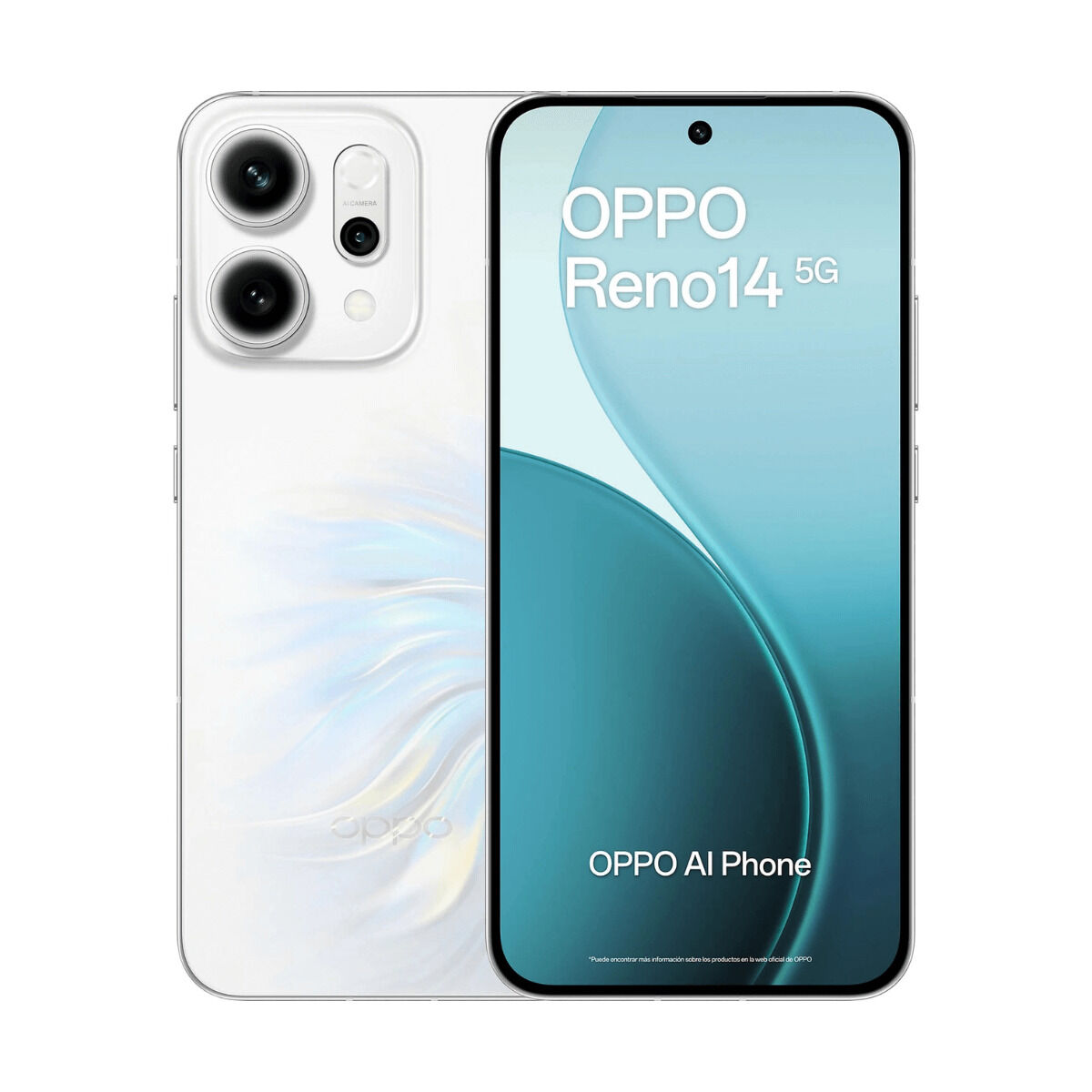 Smartphone Oppo Reno14 5G 6,59" Octa Core 12 GB RAM 256 GB Alb