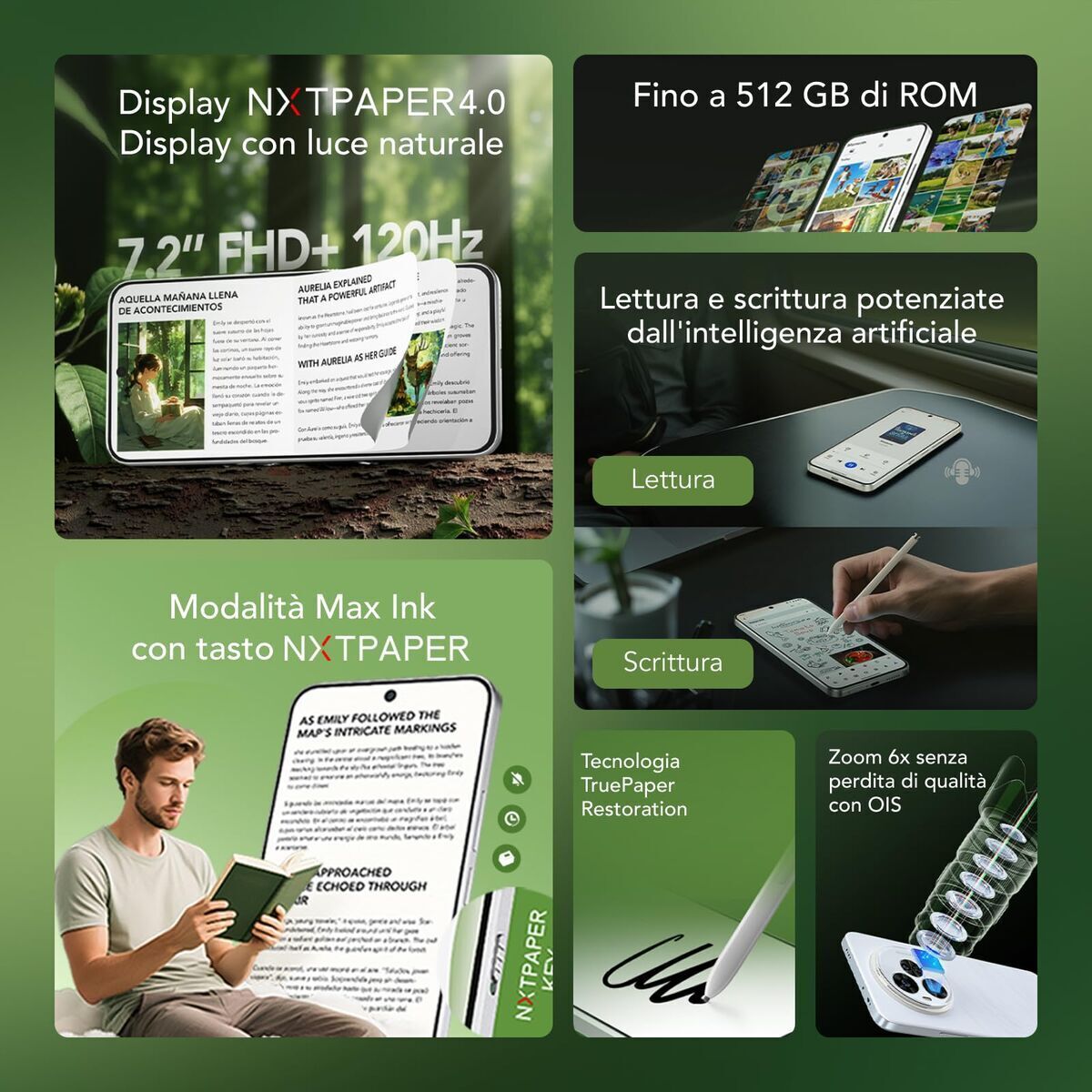 Smartphone TCL NXTPAPER 60 Ultra 5G Octa Core 12 GB RAM 512 GB Negru