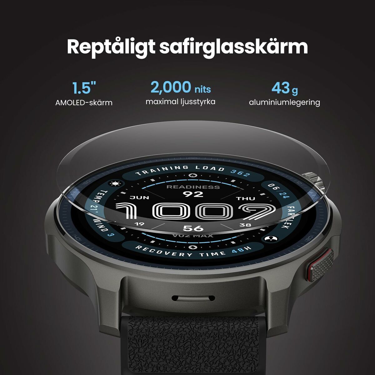 Smartwatch Amazfit Balance 2 Negru 1,5"