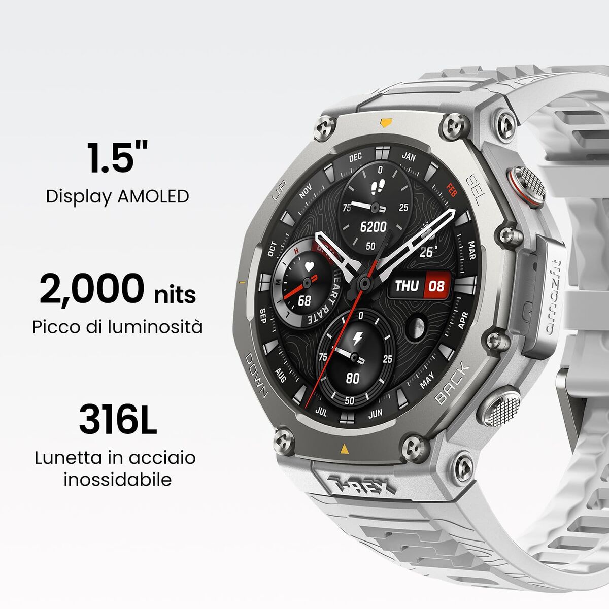 Smartwatch Amazfit T-Rex 3 Gri 1,5"