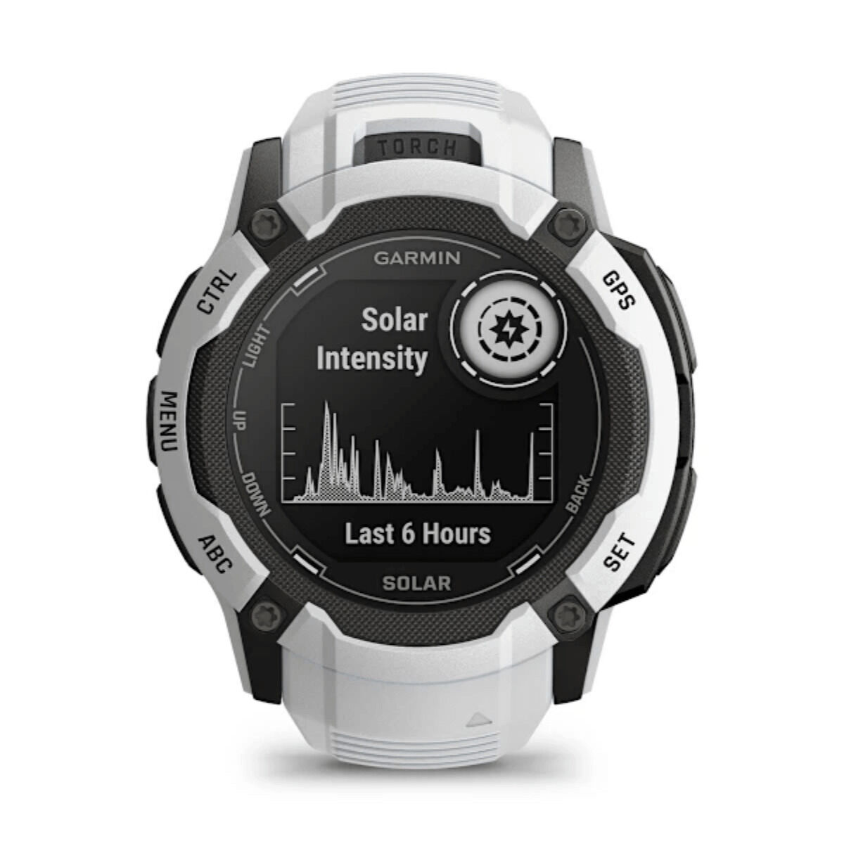 Smartwatch GARMIN Instinct 2X Solar Alb 1,1"